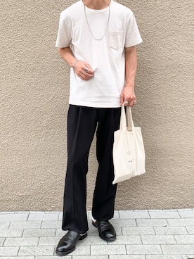 「UNIQLO（ユニクロ）の50色ソックス（消臭機能付き）（ソックス/靴下）」を使った、えるちさん（メンズ・170cm）の夏コーディネート