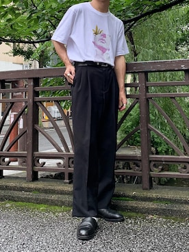 「UNIQLO（ユニクロ）の50色ソックス（消臭機能付き）（ソックス/靴下）」を使った、えるちさん（メンズ・170cm）の夏コーディネート