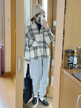 「coca（coca）（コカ）のアイテム（その他アウター）」を使った、かなっぺさん（レディース・166cm）の冬コーディネート