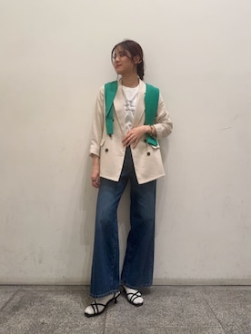 「N.（N. Natural Beauty Basic）（エヌエヌナチュラルビューティーベーシック）のアイテム（ジャケット/アウター）」を使った、N. STAFFさん（レディース・161cm）の春コーディネート