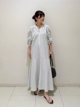 「N.（N. Natural Beauty Basic）（エヌエヌナチュラルビューティーベーシック）のアイテム（ワンピース/ドレス）」を使った、N. STAFFさん（レディース・158cm）の夏コーディネート