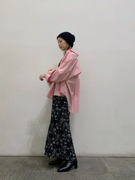 「N.（N. Natural Beauty Basic）（エヌエヌナチュラルビューティーベーシック）のアイテム（ブーツ）」を使った、N. STAFFさん（レディース・156cm）の冬コーディネート