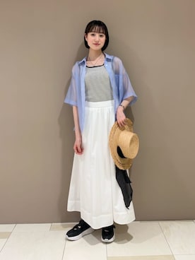 「N.（N. Natural Beauty Basic）（エヌエヌナチュラルビューティーベーシック）のアイテム（帽子）」を使った、N. STAFFさん（レディース・167cm）の春コーディネート
