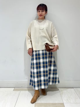 「N.（N. Natural Beauty Basic）（エヌエヌナチュラルビューティーベーシック）のアイテム（アクセサリー）」を使った、N. STAFFさん（レディース・161cm）の秋コーディネート
