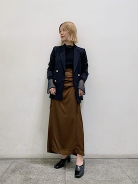 「N.（N. Natural Beauty Basic）（エヌエヌナチュラルビューティーベーシック）のアイテム（ジャケット/アウター）」を使った、N. STAFFさん（レディース・156cm）の秋コーディネート