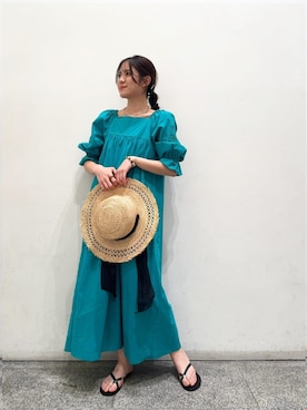 「N.（N. Natural Beauty Basic）（エヌエヌナチュラルビューティーベーシック）のアイテム（帽子）」を使った、N. STAFFさん（レディース・161cm）の春コーディネート