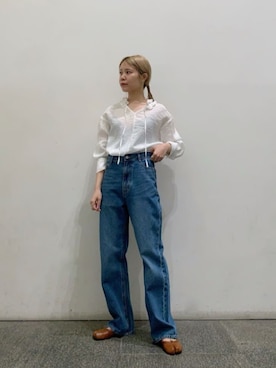 N. STAFFさん（レディース・156cm）の冬コーディネート