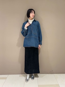 N. STAFFさん（レディース・167cm）の冬コーディネート