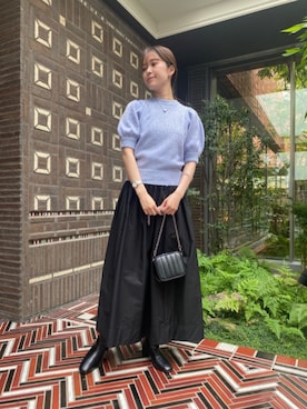 N. STAFFさん（レディース・159cm）の秋コーディネート