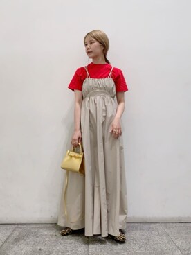 「N.（N. Natural Beauty Basic）（エヌエヌナチュラルビューティーベーシック）のアイテム（ワンピース/ドレス）」を使った、N. STAFFさん（レディース・156cm）の夏コーディネート