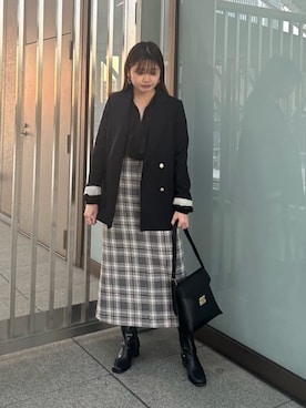 「N.（N. Natural Beauty Basic）（エヌエヌナチュラルビューティーベーシック）のアイテム（テーラードジャケット）」を使った、N. STAFFさん（レディース・158cm）の秋コーディネート