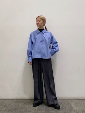 N. STAFFさん（レディース・156cm）の冬コーディネート