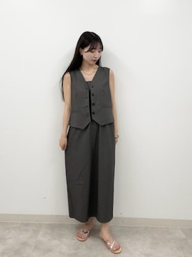 「N.（N. Natural Beauty Basic）（エヌエヌナチュラルビューティーベーシック）のアイテム（ワンピース/ドレス）」を使った、N. STAFFさん（レディース・163cm）の夏コーディネート