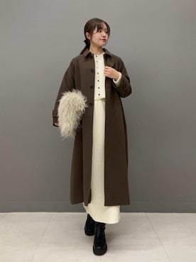 「アイテム（セットアップ）」を使った、N. STAFFさん（レディース・160cm）の秋コーディネート