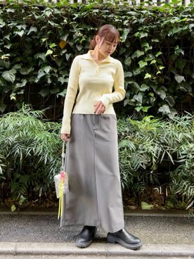 N. STAFFさん(レディース・160cm)の冬コーディネート