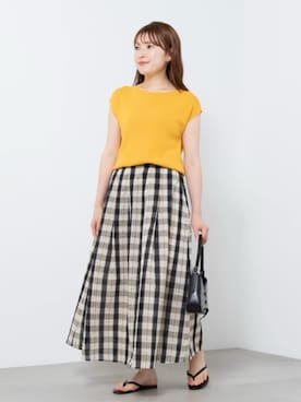 「N.（N. Natural Beauty Basic）（エヌエヌナチュラルビューティーベーシック）のアイテム」を使った、N. STAFFさん（レディース・160cm）の夏コーディネート