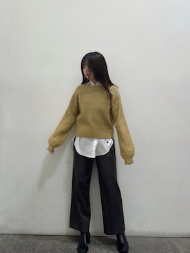 N. STAFFさん（レディース・164cm）の冬コーディネート