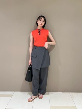 N. STAFFさん（レディース・167cm）の夏コーディネート