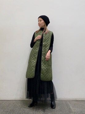 「N.（N. Natural Beauty Basic）（エヌエヌナチュラルビューティーベーシック）のアイテム（ブーツ）」を使った、N. STAFFさん（レディース・156cm）の冬コーディネート