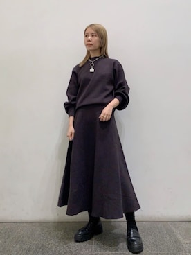 N. STAFFさん（レディース・156cm）の冬コーディネート