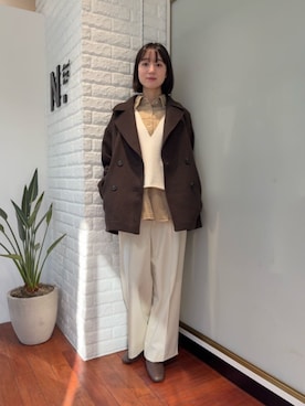 N. STAFFさん（レディース・167cm）の冬コーディネート