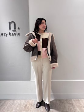 「ニット/セーター」｜N. STAFFさん（レディース・162cm）の冬コーディネート