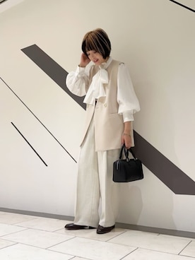 N. STAFFさん（レディース・157cm）の冬コーディネート