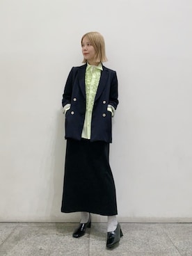 「N.（N. Natural Beauty Basic）（エヌエヌナチュラルビューティーベーシック）のアイテム（ジャケット/アウター）」を使った、N. STAFFさん（レディース・156cm）の秋コーディネート