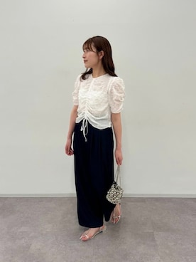 「N.（N. Natural Beauty Basic）（エヌエヌナチュラルビューティーベーシック）のアイテム（パンツ）」を使った、N. STAFFさん（レディース・160cm）の春コーディネート