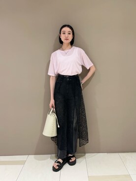 N. STAFFさん（レディース・167cm）の夏コーディネート