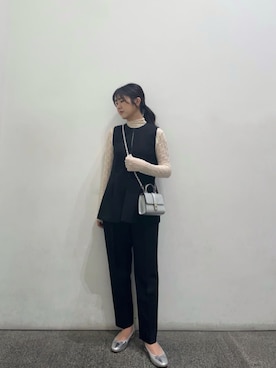 「N.（N. Natural Beauty Basic）（エヌエヌナチュラルビューティーベーシック）のアイテム（セットアップ）」を使った、N. STAFFさん（レディース・164cm）の冬コーディネート