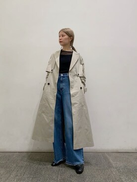 「N.（N. Natural Beauty Basic）（エヌエヌナチュラルビューティーベーシック）のアイテム（トレンチコート）」を使った、N. STAFFさん（レディース・156cm）の冬コーディネート