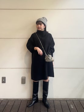 「N.（N. Natural Beauty Basic）（エヌエヌナチュラルビューティーベーシック）のアイテム（帽子）」を使った、N. STAFFさん（レディース・158cm）の秋コーディネート
