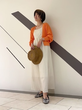 「N.（N. Natural Beauty Basic）（エヌエヌナチュラルビューティーベーシック）のアイテム（帽子）」を使った、N. STAFFさん（レディース・157cm）の春コーディネート
