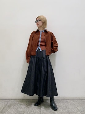 「N.（N. Natural Beauty Basic）（エヌエヌナチュラルビューティーベーシック）のアイテム（ジャケット/アウター）」を使った、N. STAFFさん（レディース・156cm）の秋コーディネート