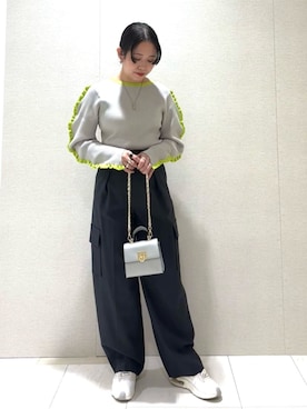 N. STAFFさん（レディース・154cm）の冬コーディネート