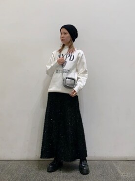 N. STAFFさん(レディース・156cm)の冬コーディネート