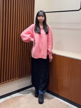 N. STAFFさん（レディース・167cm）の冬コーディネート