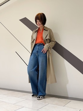 「N.（N. Natural Beauty Basic）（エヌエヌナチュラルビューティーベーシック）のアイテム（トレンチコート）」を使った、N. STAFFさん（レディース・157cm）の春コーディネート