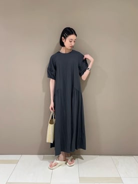 「N.（N. Natural Beauty Basic）（エヌエヌナチュラルビューティーベーシック）のアイテム（ワンピース/ドレス）」を使った、N. STAFFさん（レディース・167cm）の夏コーディネート