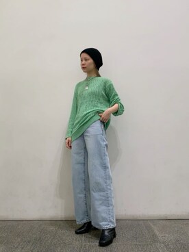 N. STAFFさん（レディース・156cm）の冬コーディネート