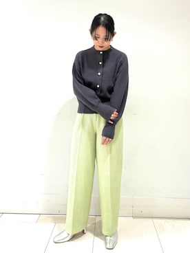 「N.（N. Natural Beauty Basic）（エヌエヌナチュラルビューティーベーシック）のアイテム（ブーツ）」を使った、N. STAFFさん（レディース・154cm）の冬コーディネート
