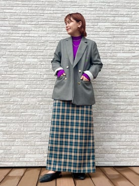 N. STAFFさん（レディース・154cm）の秋コーディネート