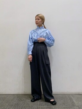 N. STAFFさん（レディース・156cm）の冬コーディネート