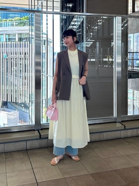 「N.（N. Natural Beauty Basic）（エヌエヌナチュラルビューティーベーシック）のアイテム（アクセサリー）」を使った、N. STAFFさん（レディース・168cm）の夏コーディネート