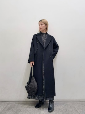 「スパンコール」｜「アイテム（ワンピース）」を使った、N. STAFFさん（レディース・156cm）の冬コーディネート