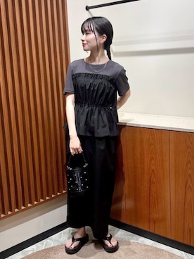 「N.（N. Natural Beauty Basic）（エヌエヌナチュラルビューティーベーシック）のアイテム（ワンピース/ドレス）」を使った、N. STAFFさん（レディース・152cm）の夏コーディネート