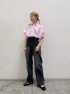 「N.（N. Natural Beauty Basic）（エヌエヌナチュラルビューティーベーシック）のアイテム（パンツ）」を使った、N. STAFFさん（レディース・156cm）の夏コーディネート