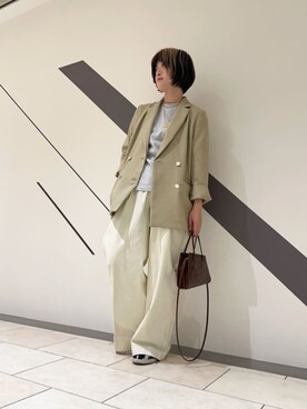 「N.（N. Natural Beauty Basic）（エヌエヌナチュラルビューティーベーシック）のアイテム（テーラードジャケット）」を使った、N. STAFFさん（レディース・157cm）の春コーディネート