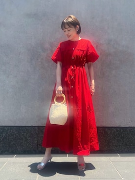 「N.（N. Natural Beauty Basic）（エヌエヌナチュラルビューティーベーシック）のアイテム（アクセサリー）」を使った、N. STAFFさん（レディース・157cm）の夏コーディネート